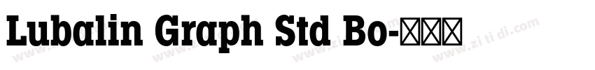 Lubalin Graph Std Bo字体转换